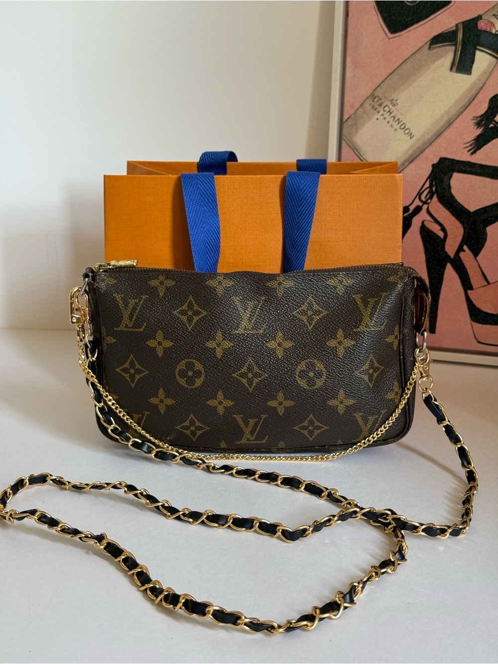 Louis Vuitton Pochette accessories Monogram Shoulder Bag 🌟 - Picture 4 of 17